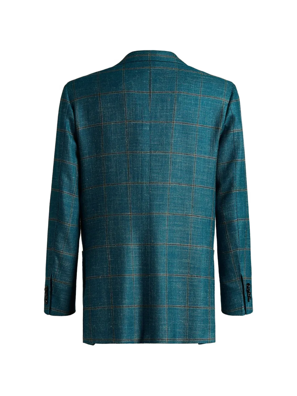 Kiton Geruit jack van kasjmierblend Groen