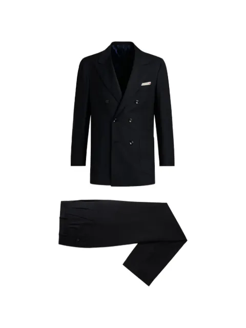 Kiton double-breasted wool suit