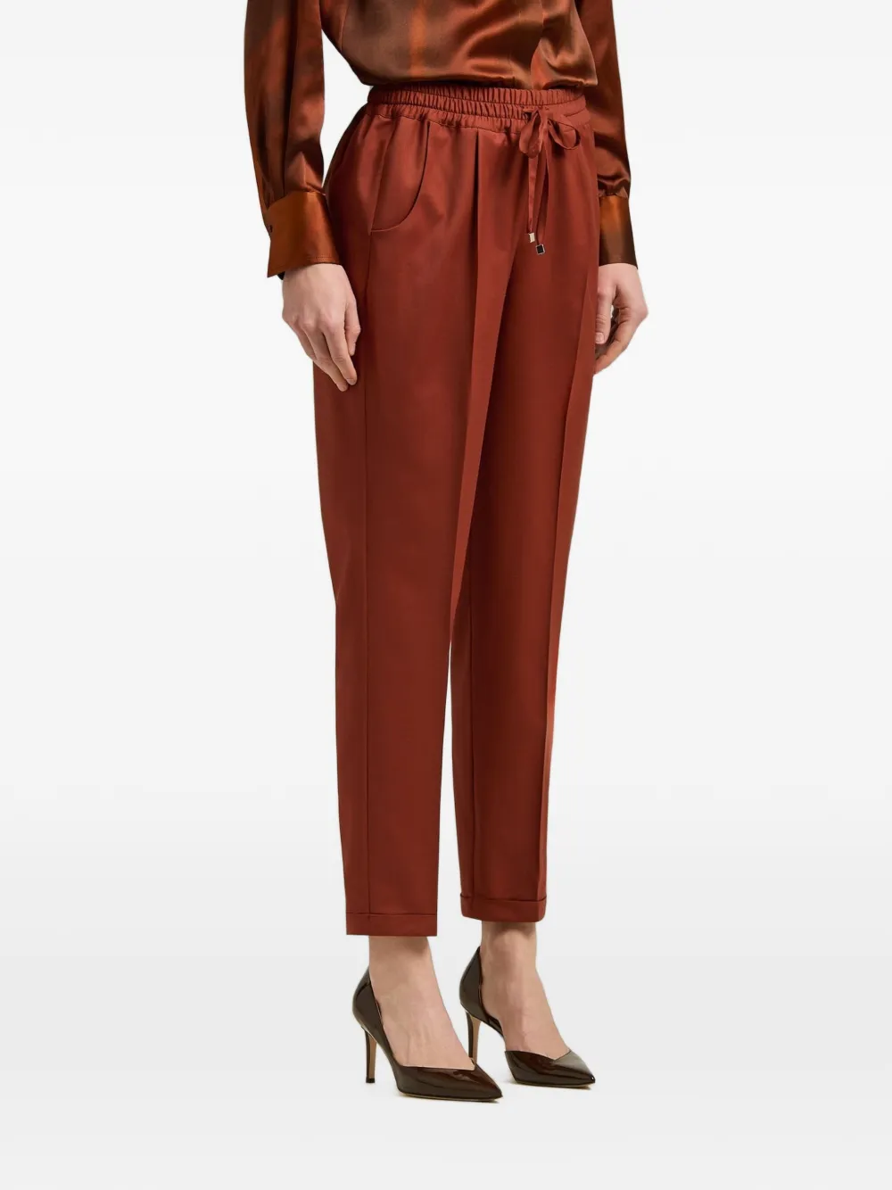 Kiton Trainingsbroek met trekkoord Rood