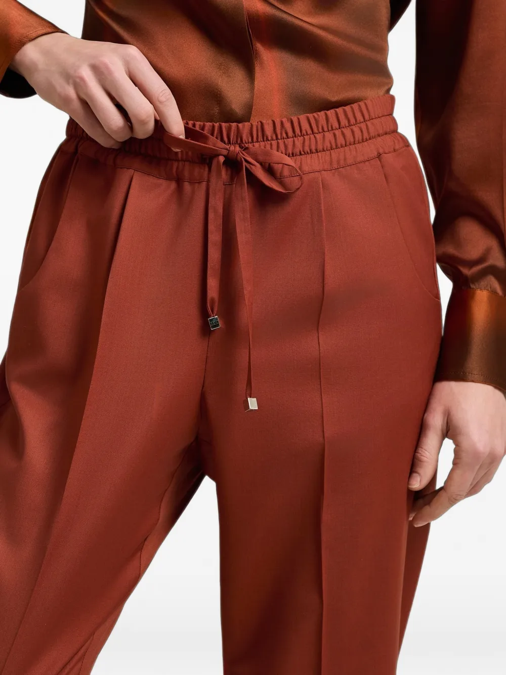 Kiton Trainingsbroek met trekkoord Rood