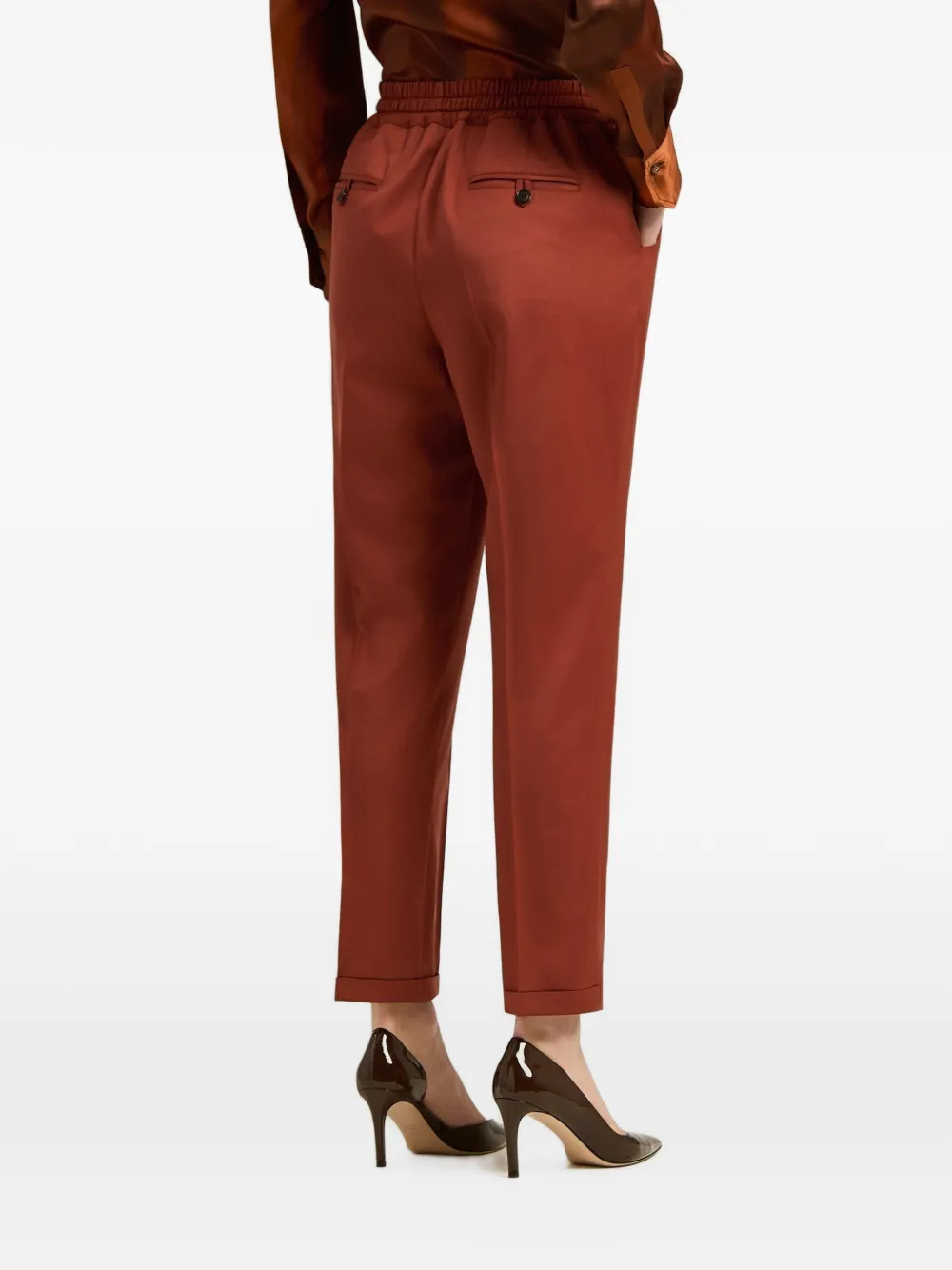 Kiton Trainingsbroek met trekkoord Rood