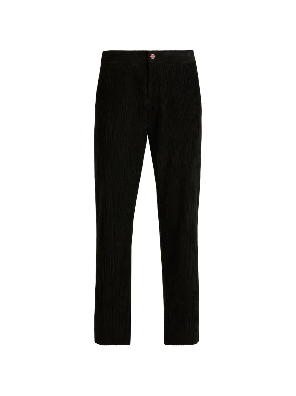 Kiton Ribfluwelen broek Zwart