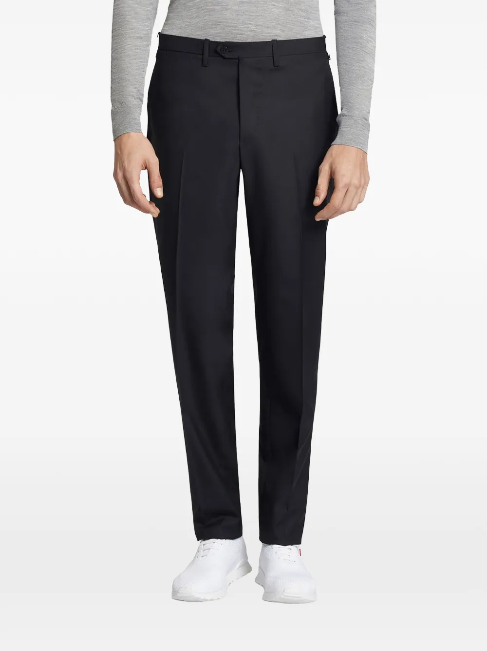 Kiton Blue Diamond wollen broek Blauw