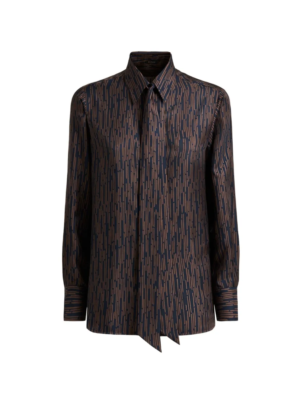 Kiton Hemd mit Print - Blau