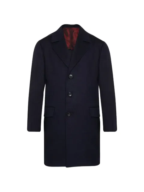Kiton single-breasted cashmere-blend coat