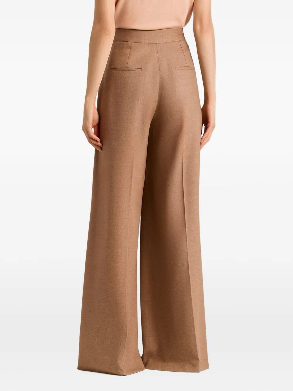 Kiton pleated wide-leg palazzo pants Roze