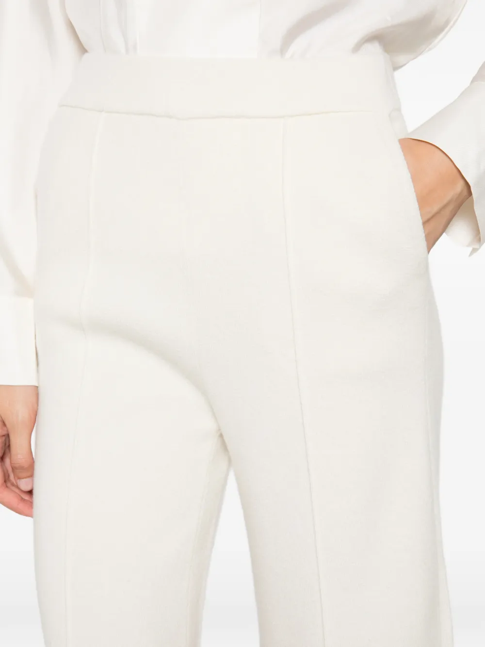 kujten Dion broek met wijde pijpen Beige