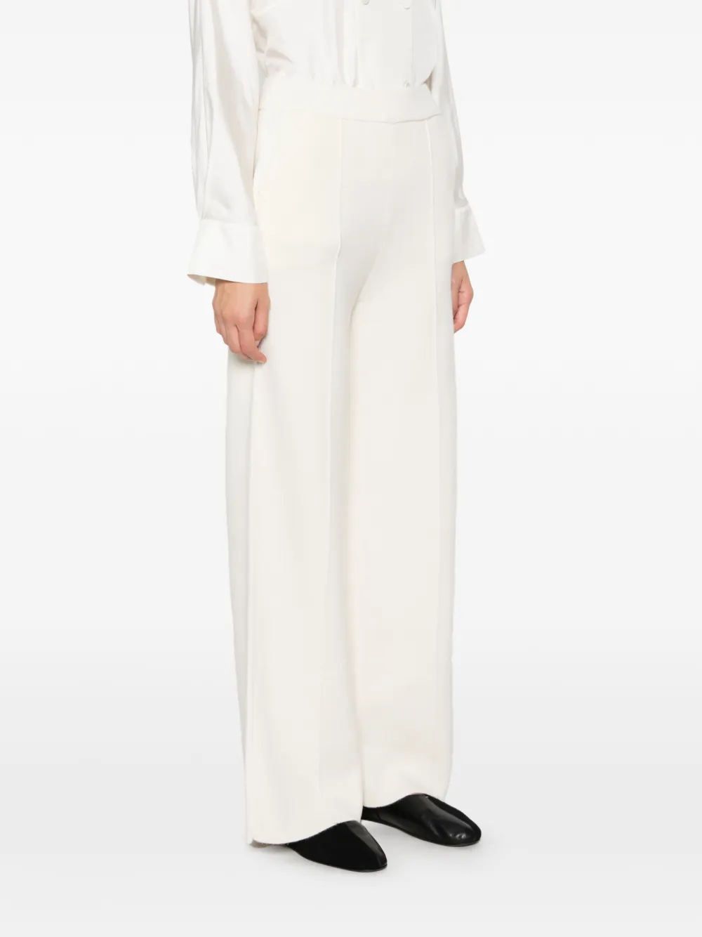 kujten Dion broek met wijde pijpen Beige