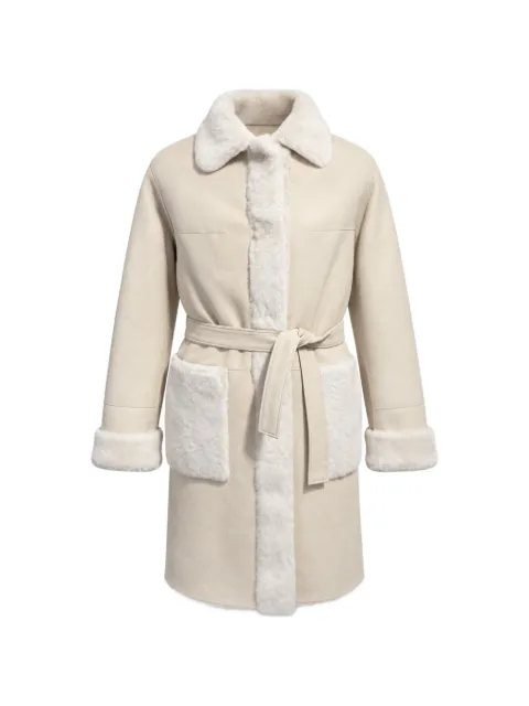 Poche Paris chamarra reversible con ribete de lana