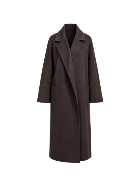 Poche Paris notched-lapel patch-pocket coat