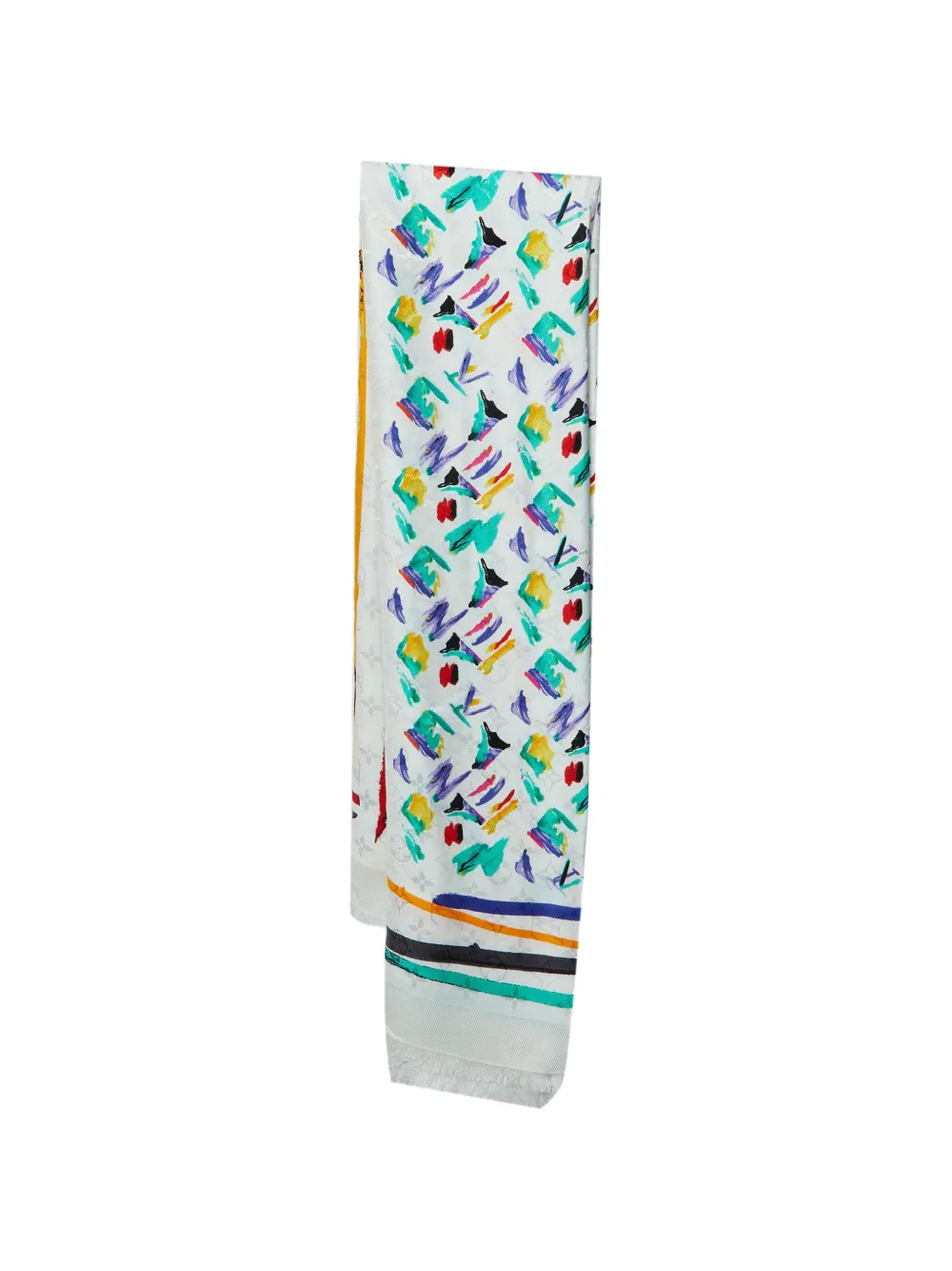Louis Vuitton Pre-Owned Monogram Splash shawl - Weiß