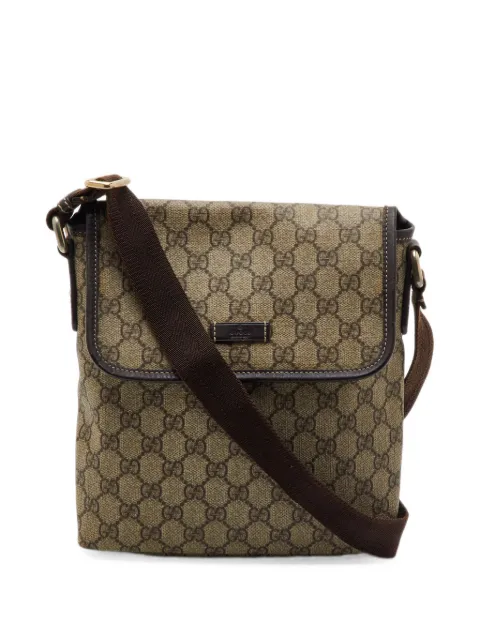 Gucci Pre-Owned GG Supreme flap messenger bag