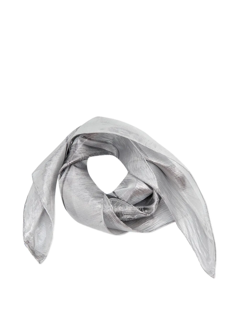 Hermès Pre-Owned Carriage Pattern square scarf - Silber