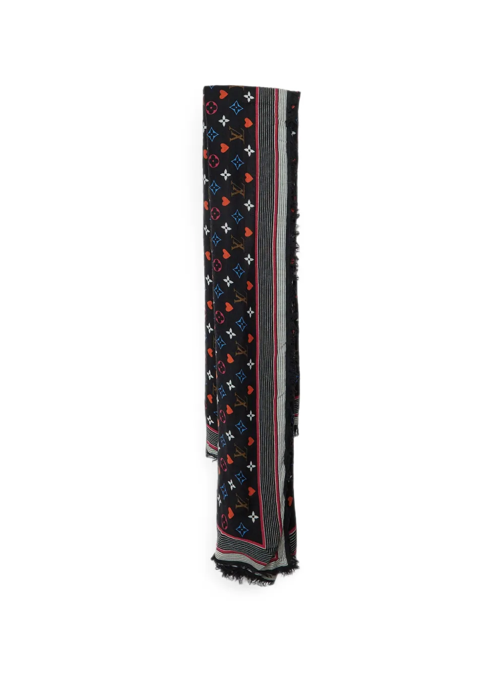 Louis Vuitton Pre-Owned Game On Monogram scarf - Nero