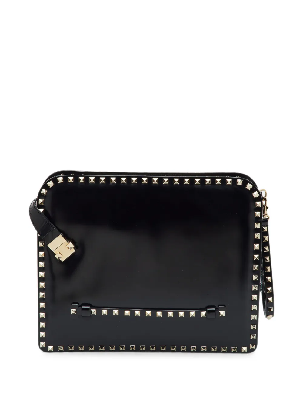 Valentino Garavani Pre-Owned Rockstud pouch clutch bag - Nero