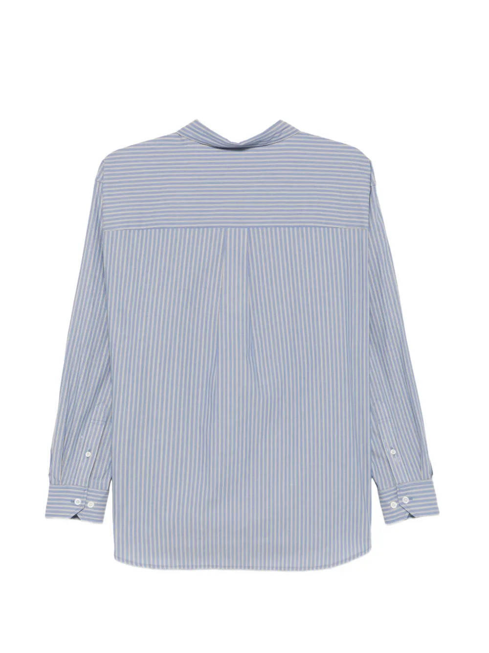 DUNST striped cotton shirt Blauw