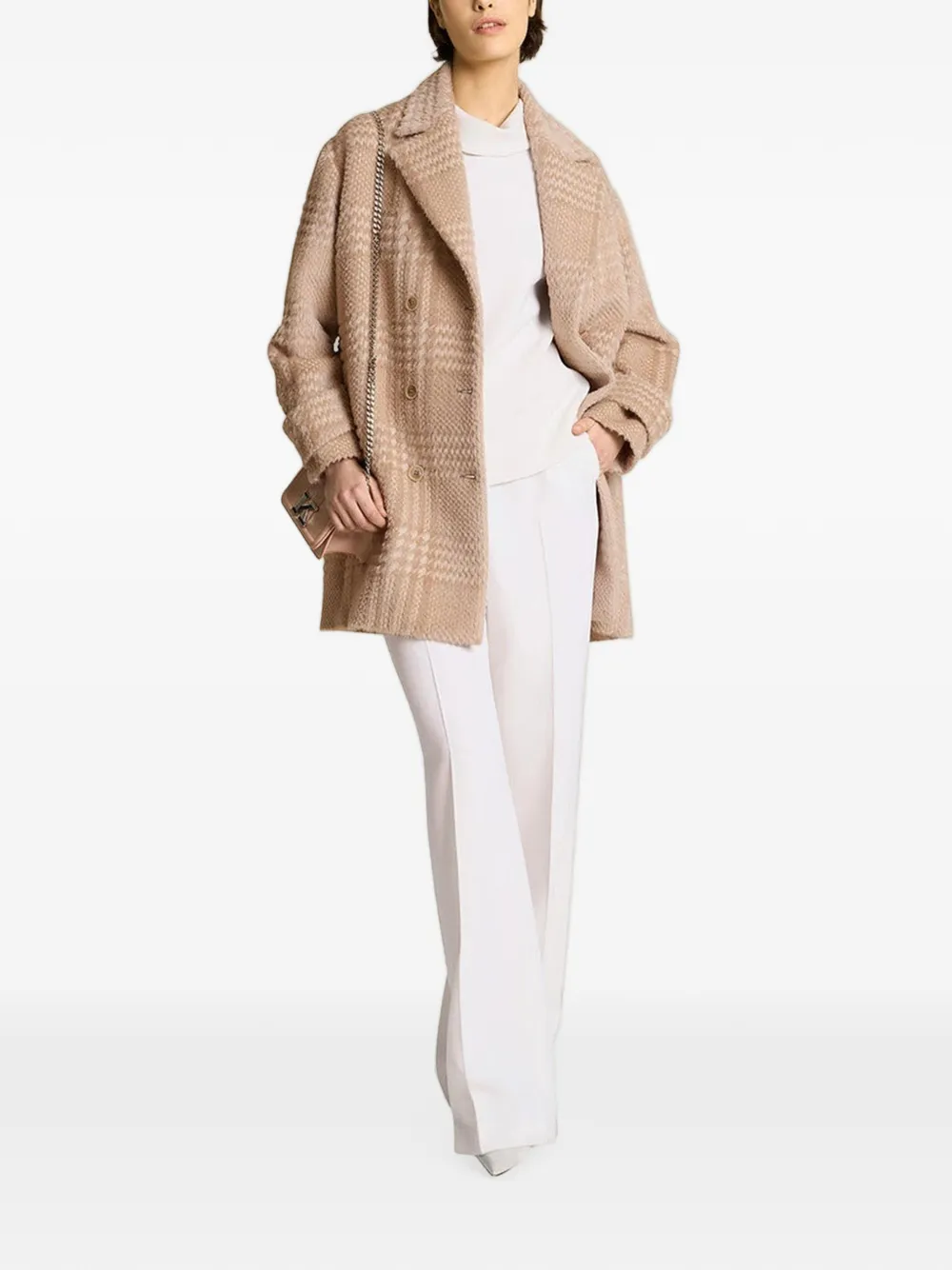 Kiton wide-leg wool trousers Wit