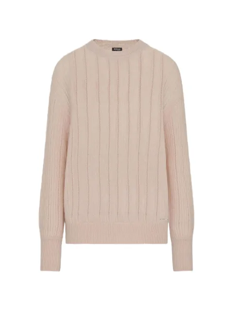 Kiton Perforierter Pullover mit gerippter Struktur aus Strick