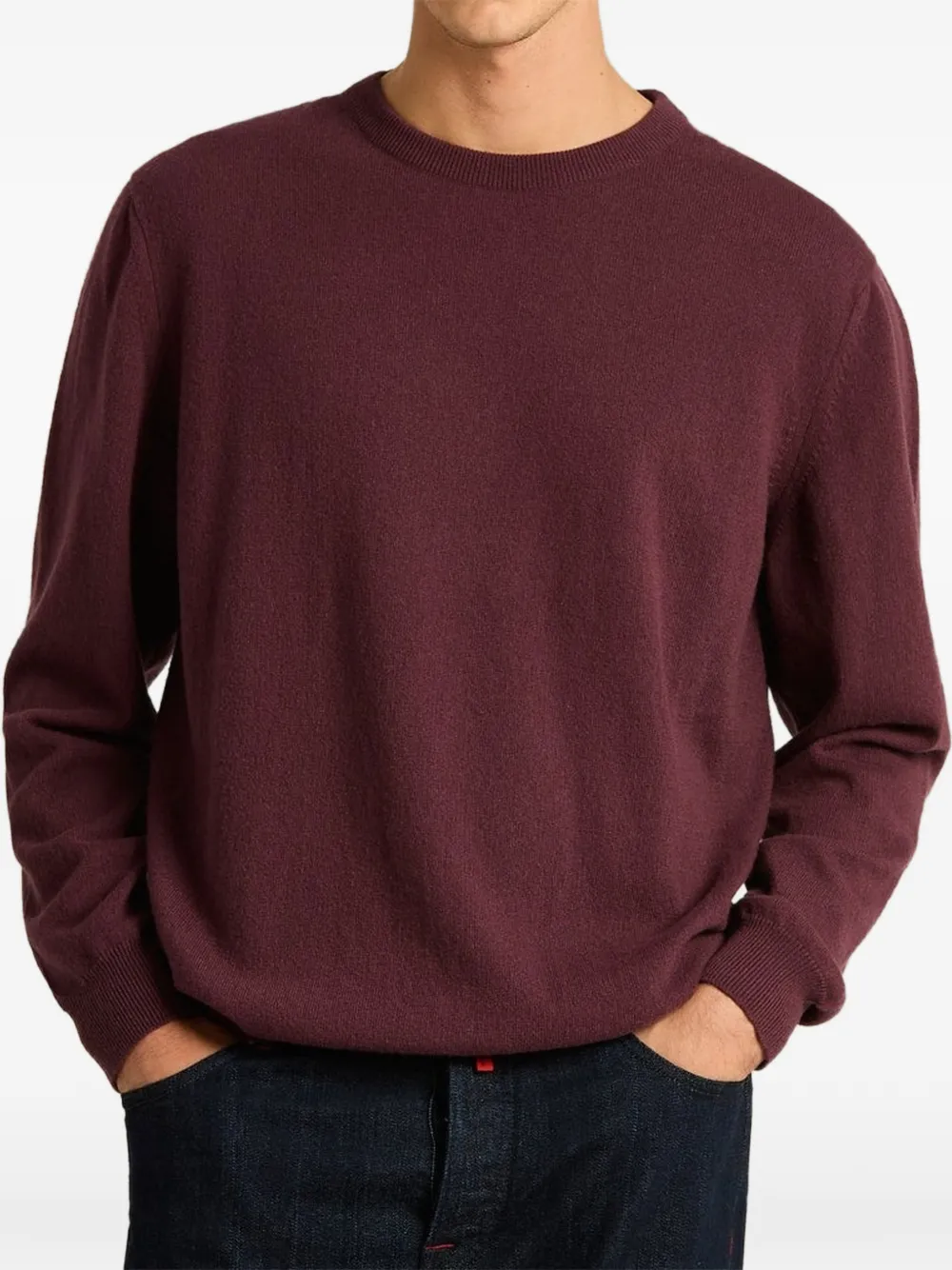 Kiton cashmere V-neck sweater Paars