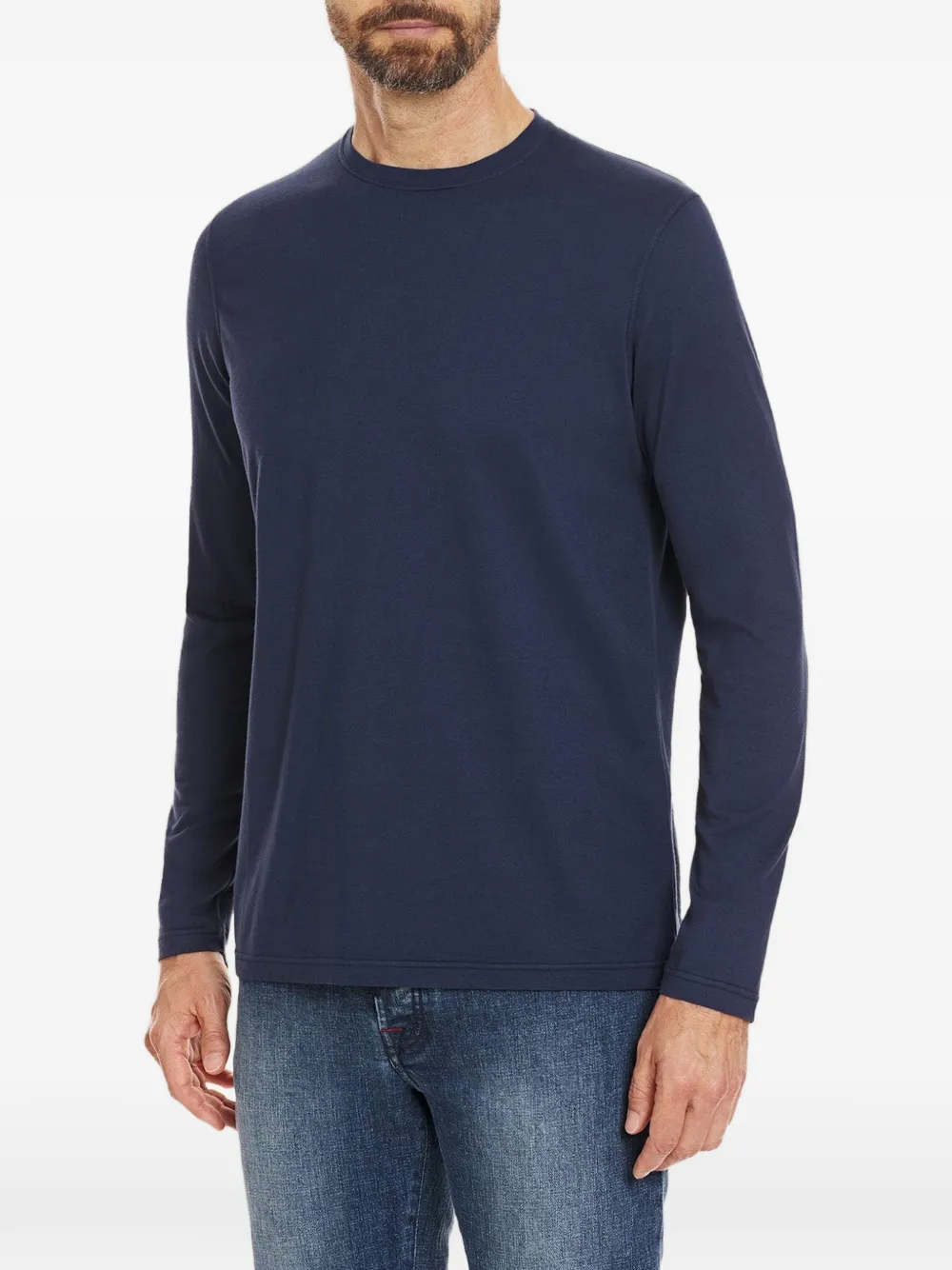 Kiton T-shirt met ronde hals Blauw
