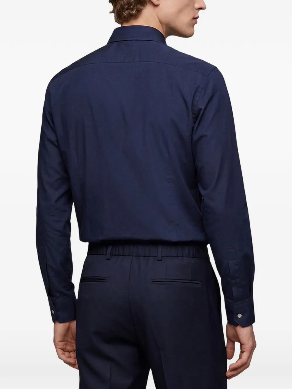 Kiton cotton shirt Blauw