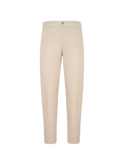 Kiton drawstring-waist pleated trousers