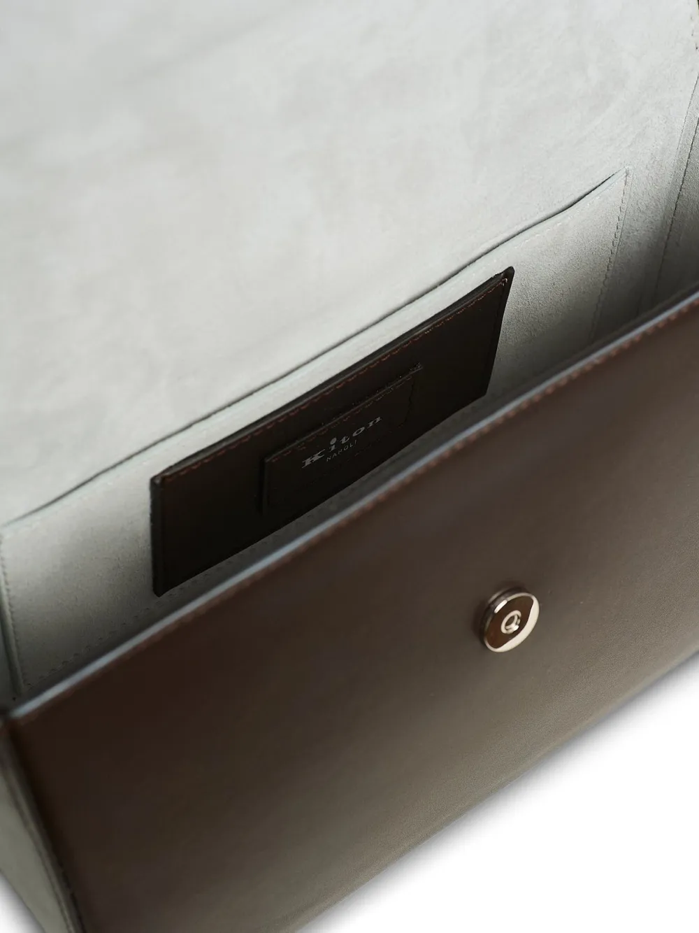 Kiton Iside schoudertas Bruin