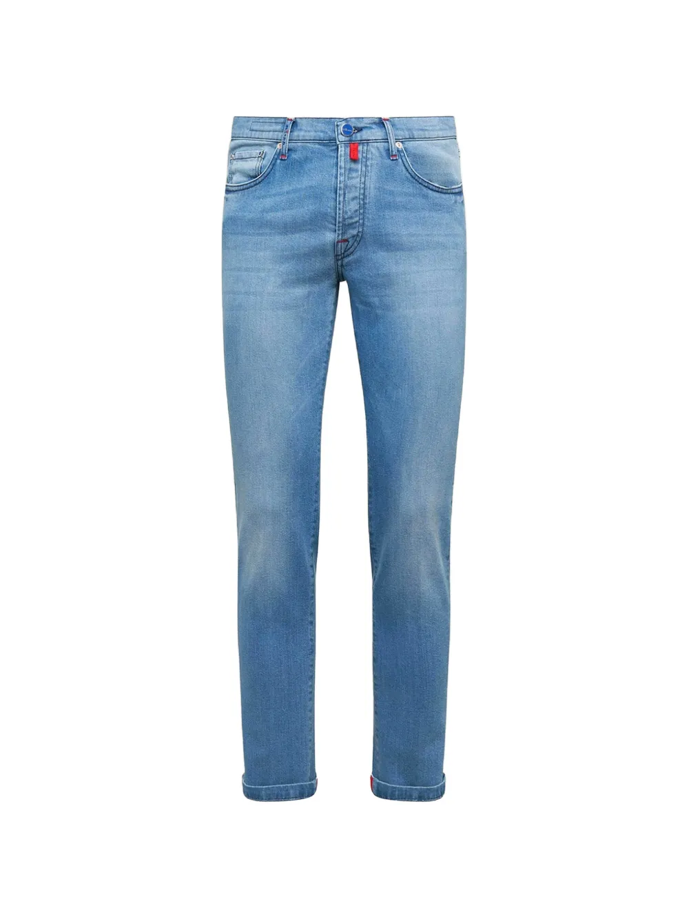 Kiton Jeans Kurabo a vita bassa - Blu