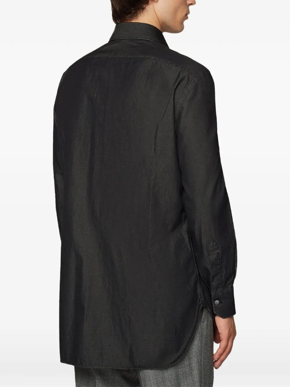 Kiton denim shirt Grijs
