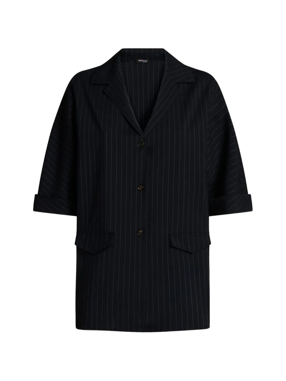 Kiton Gestreept blouse Zwart