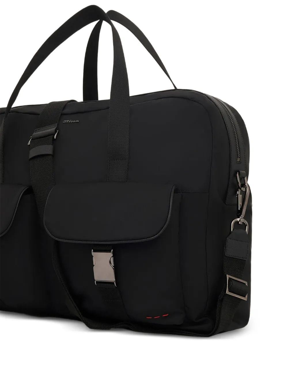 Kiton Aktetas met gespsluiting Zwart