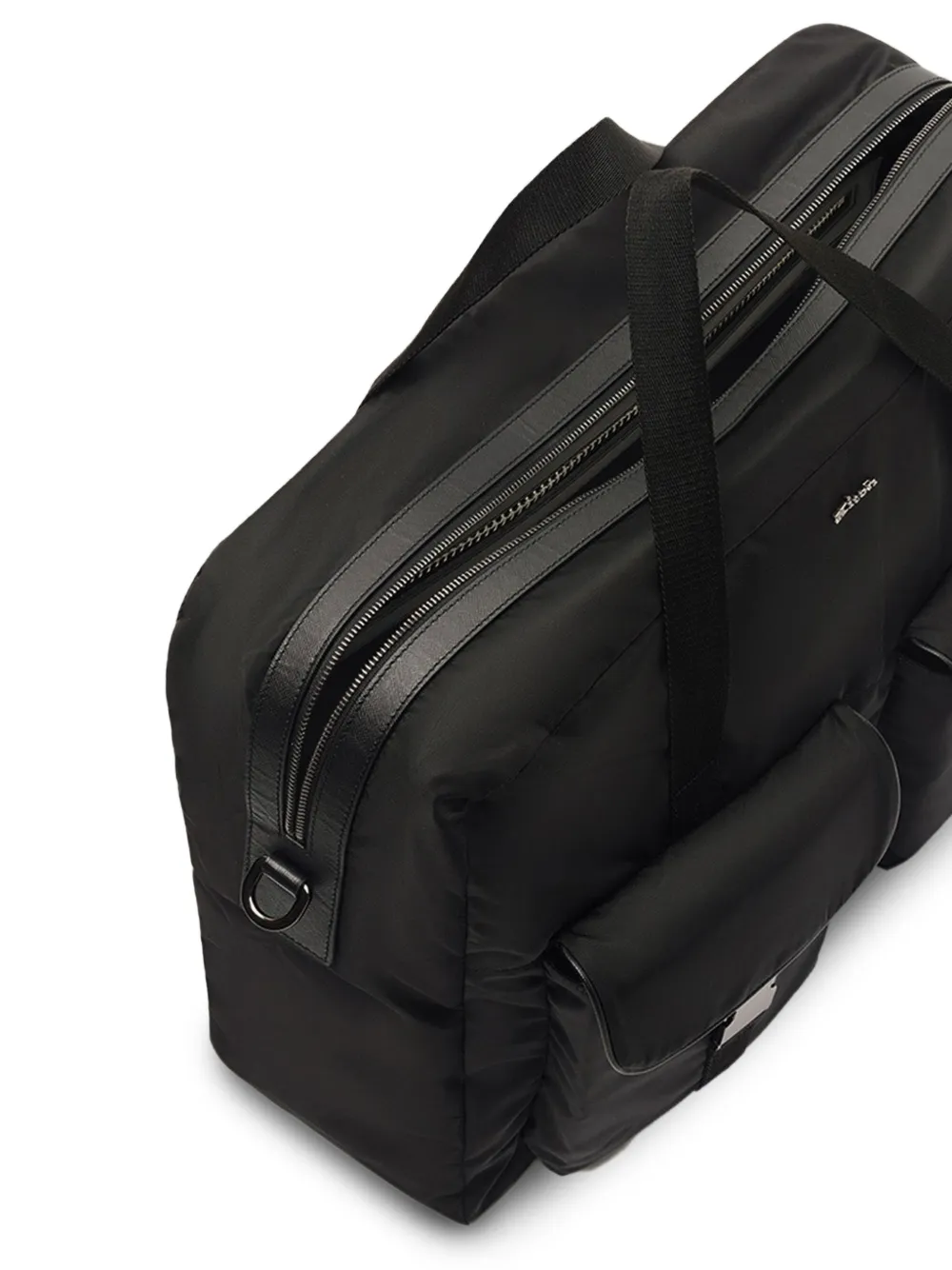 Kiton Aktetas met gespsluiting Zwart
