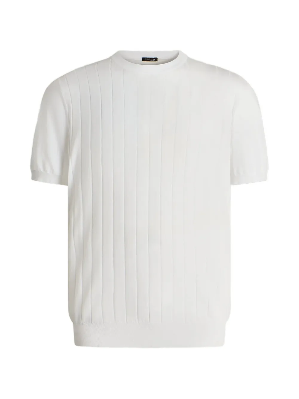 Kiton relief-pattern short-sleeve t-shirt Wit