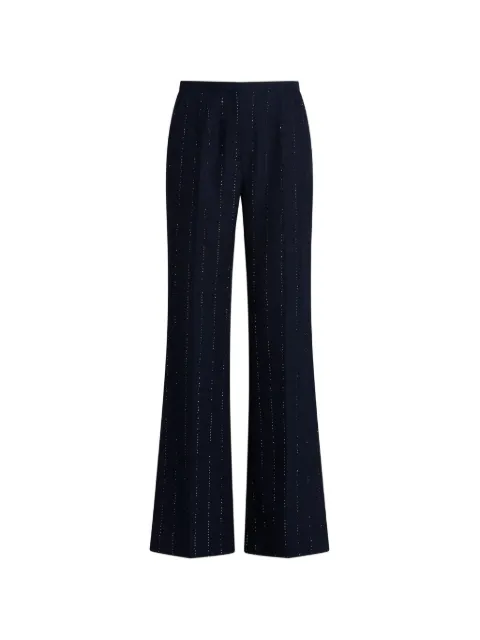 Kiton pantalones acampanados y bordados con lentejuelas