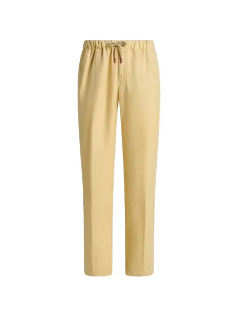 Kiton drawstring straight-leg trousers