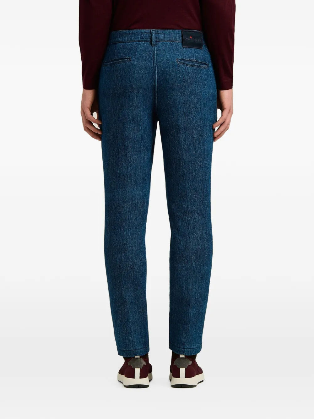 Kiton Straight broek Blauw