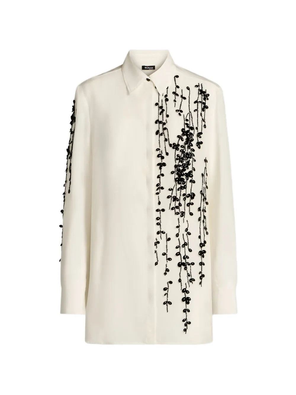 Kiton Blouse met borduurwerk Wit