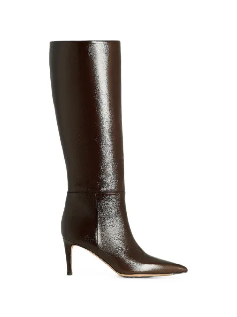 Kiton pointed-toe leather boots