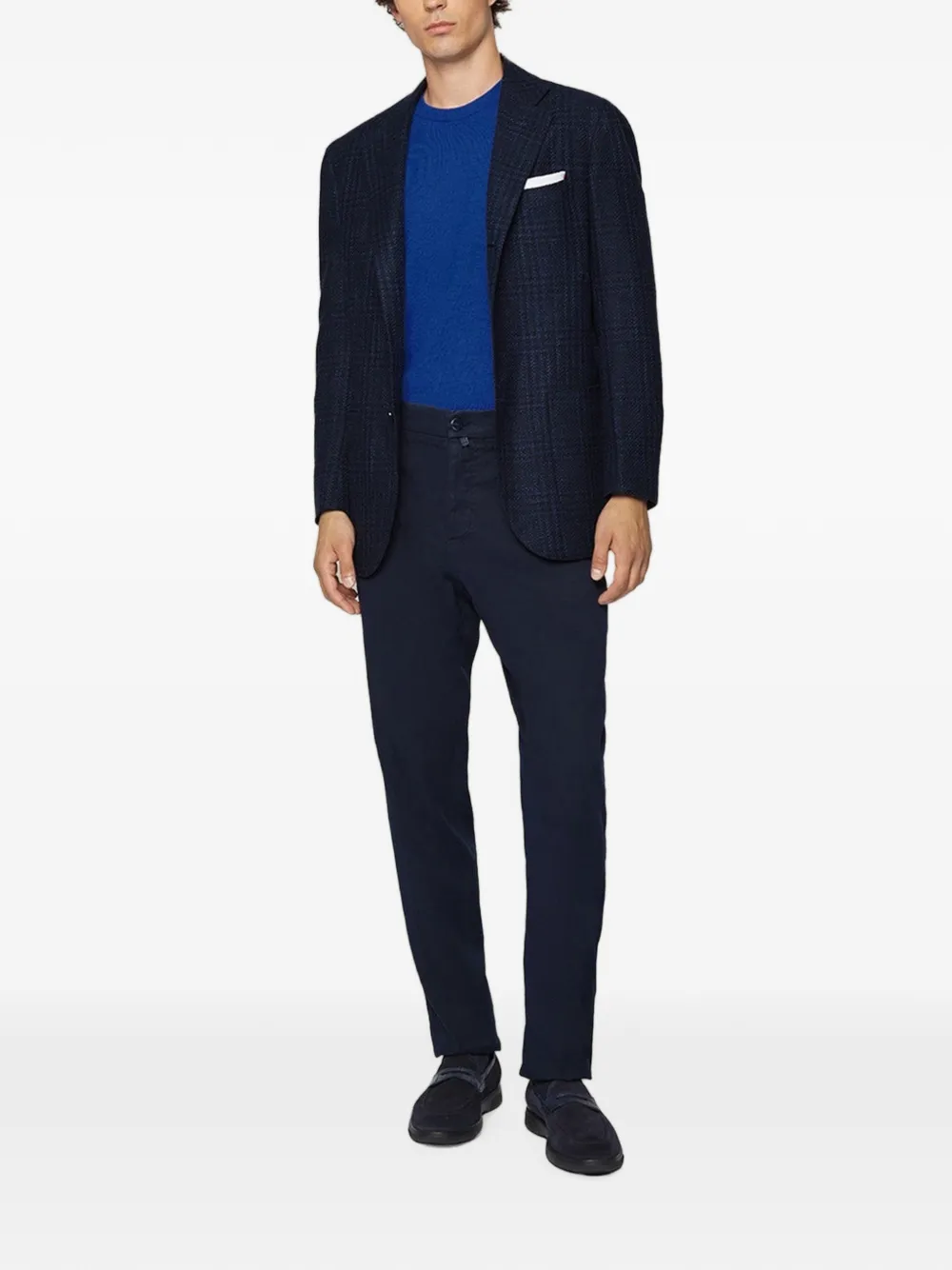 Kiton Icon crew-neck sweater Blauw