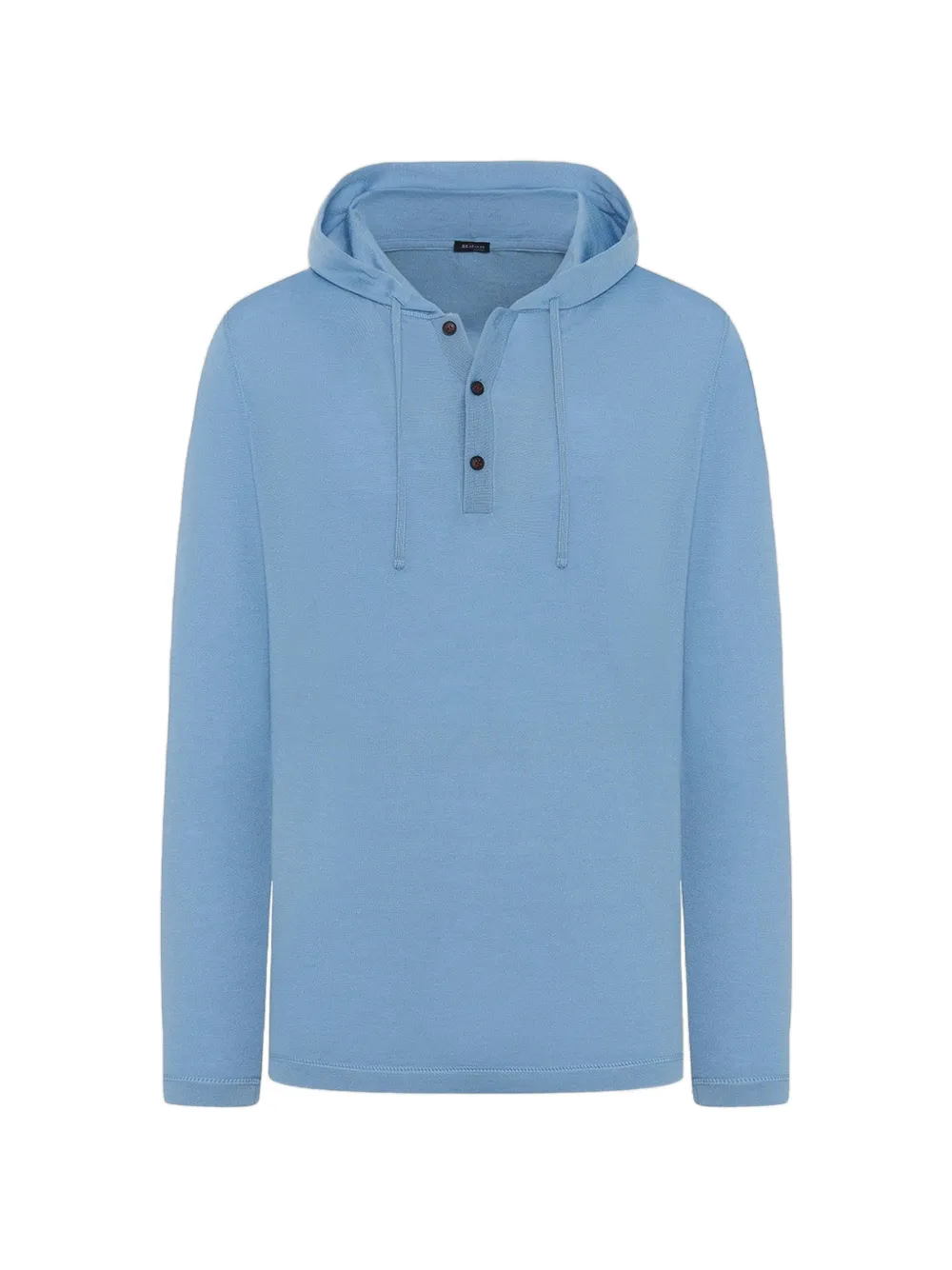 Kiton button-up hoodie | Blue | Image 1