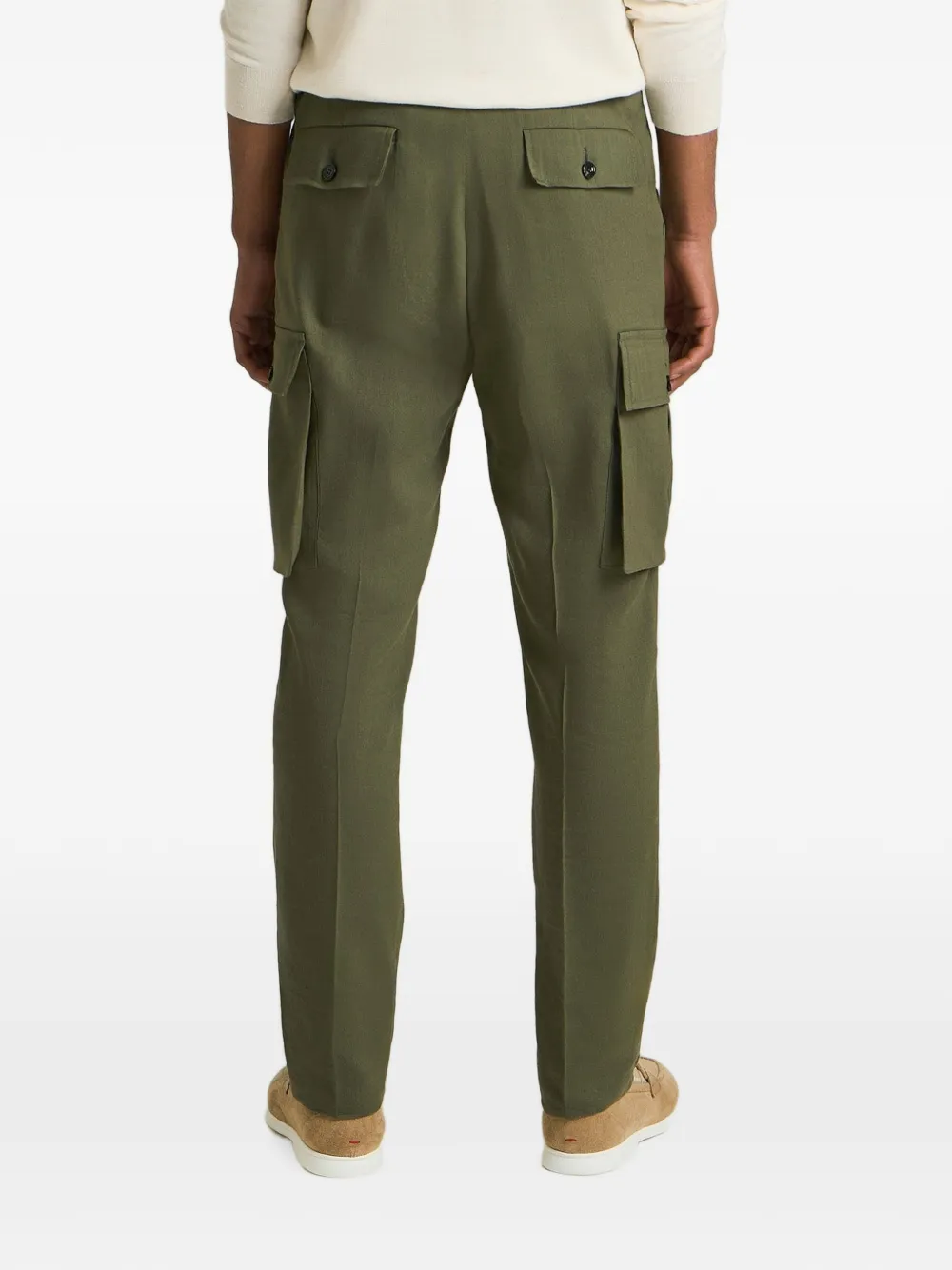 Kiton Pantalon met stippen Groen
