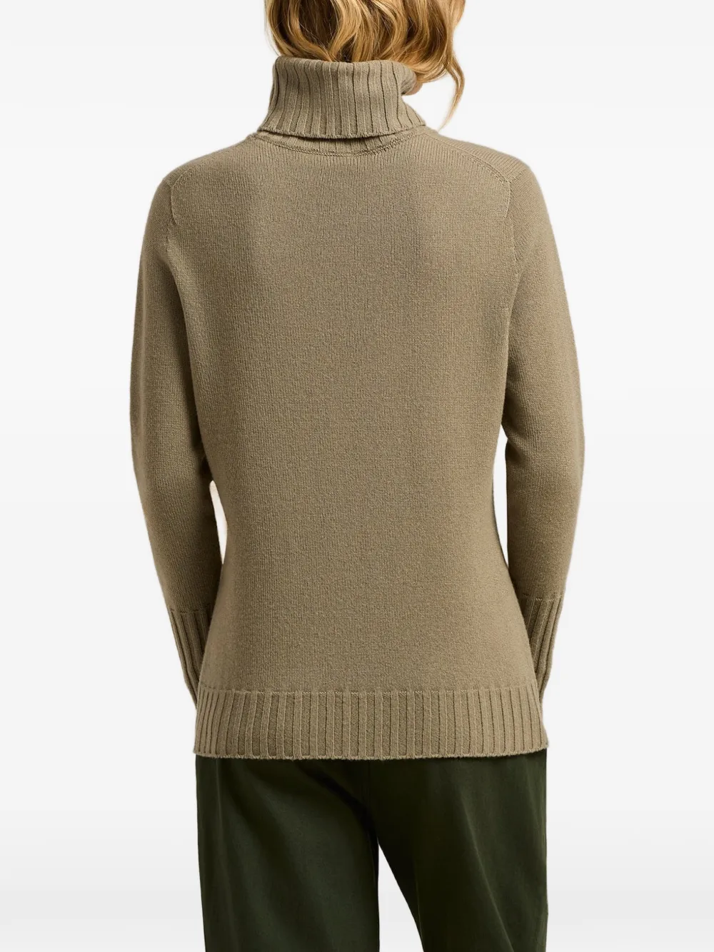 Kiton Ribgebreide coltrui Beige