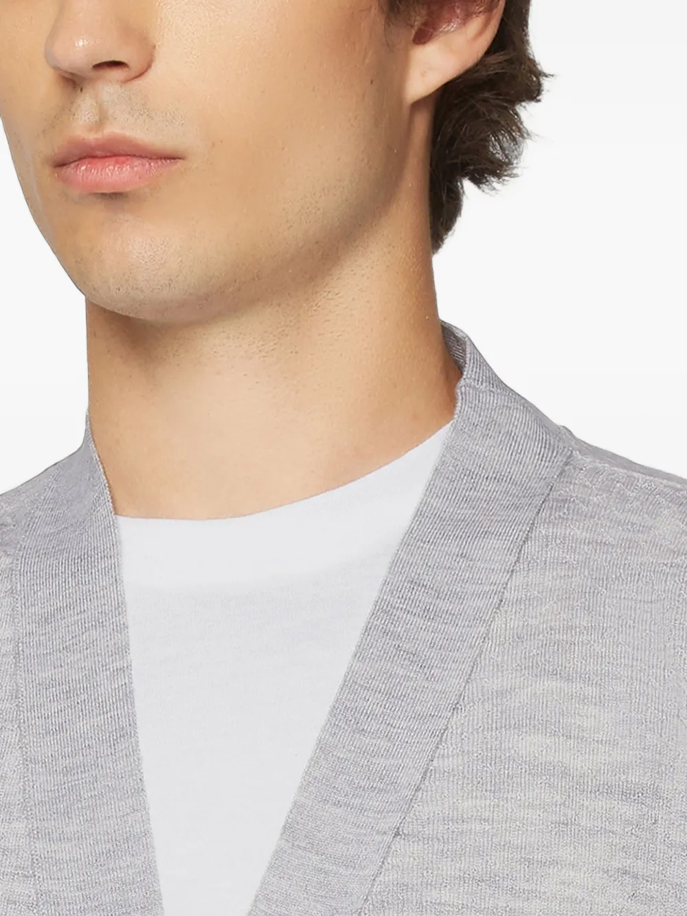 Kiton Button-up vest Grijs