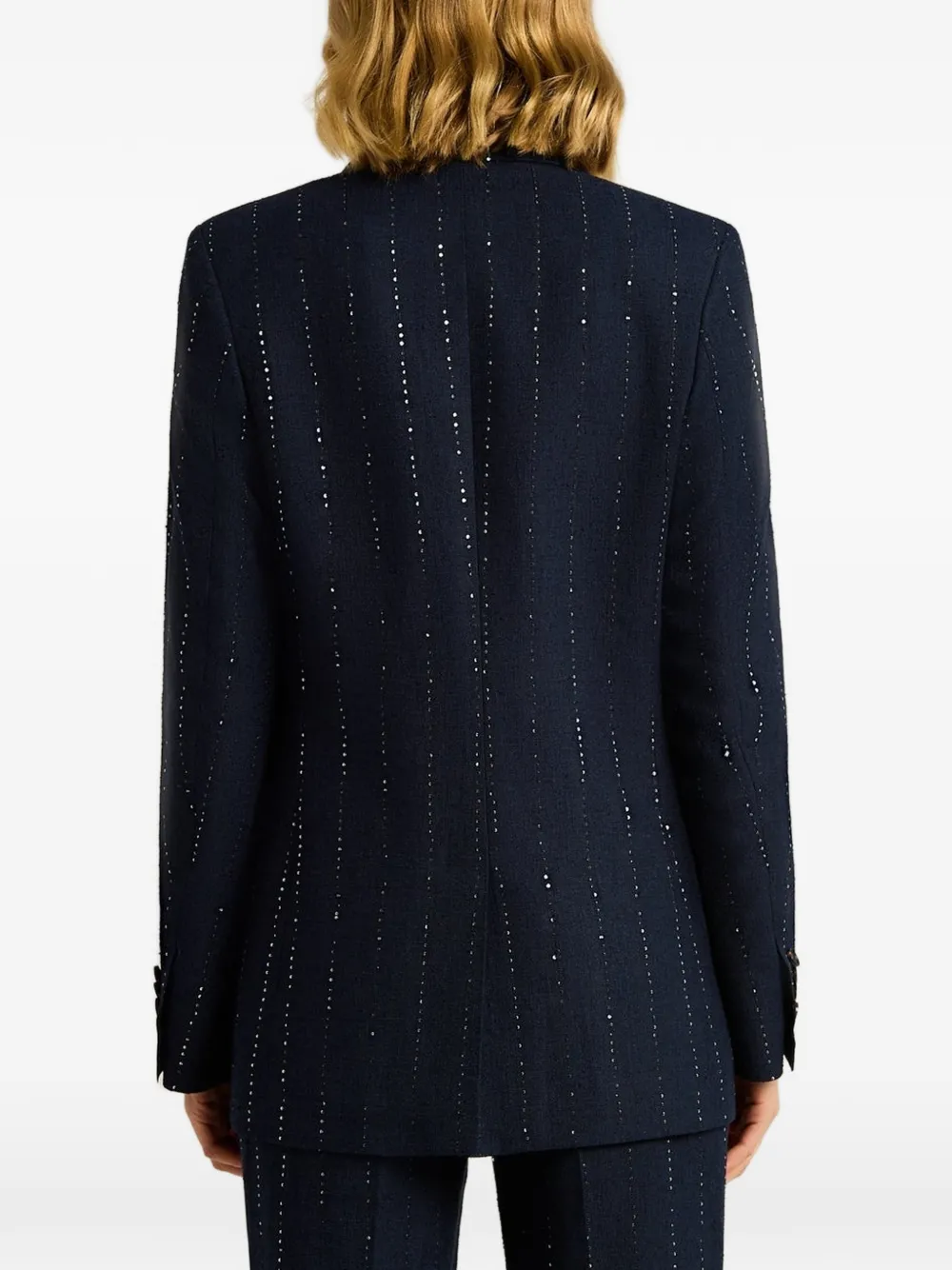 Kiton Blazer met dubbele rij knopen Blauw
