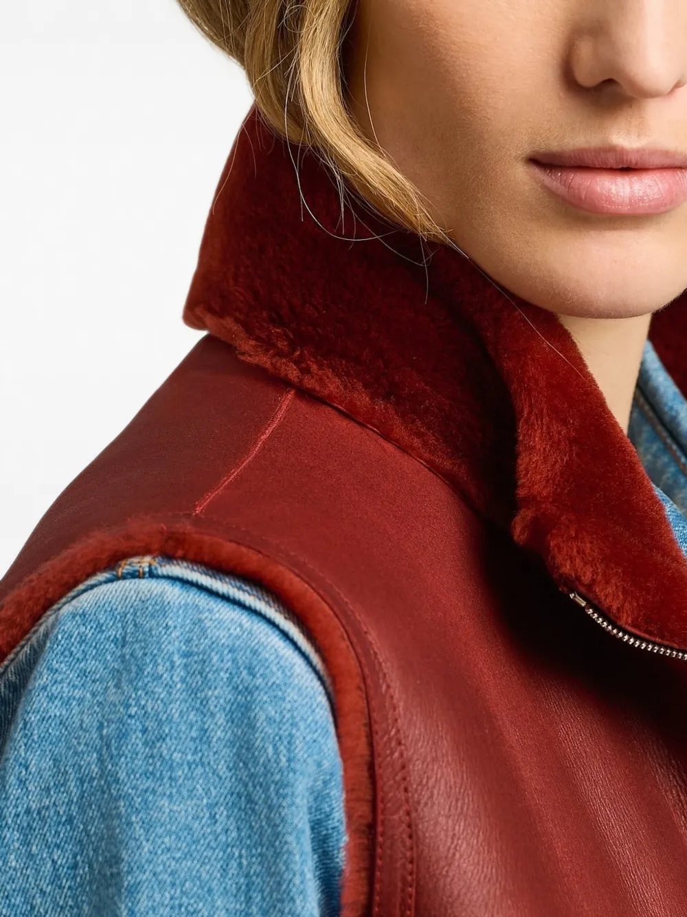 Kiton Omkeerbare bodywarmer Rood