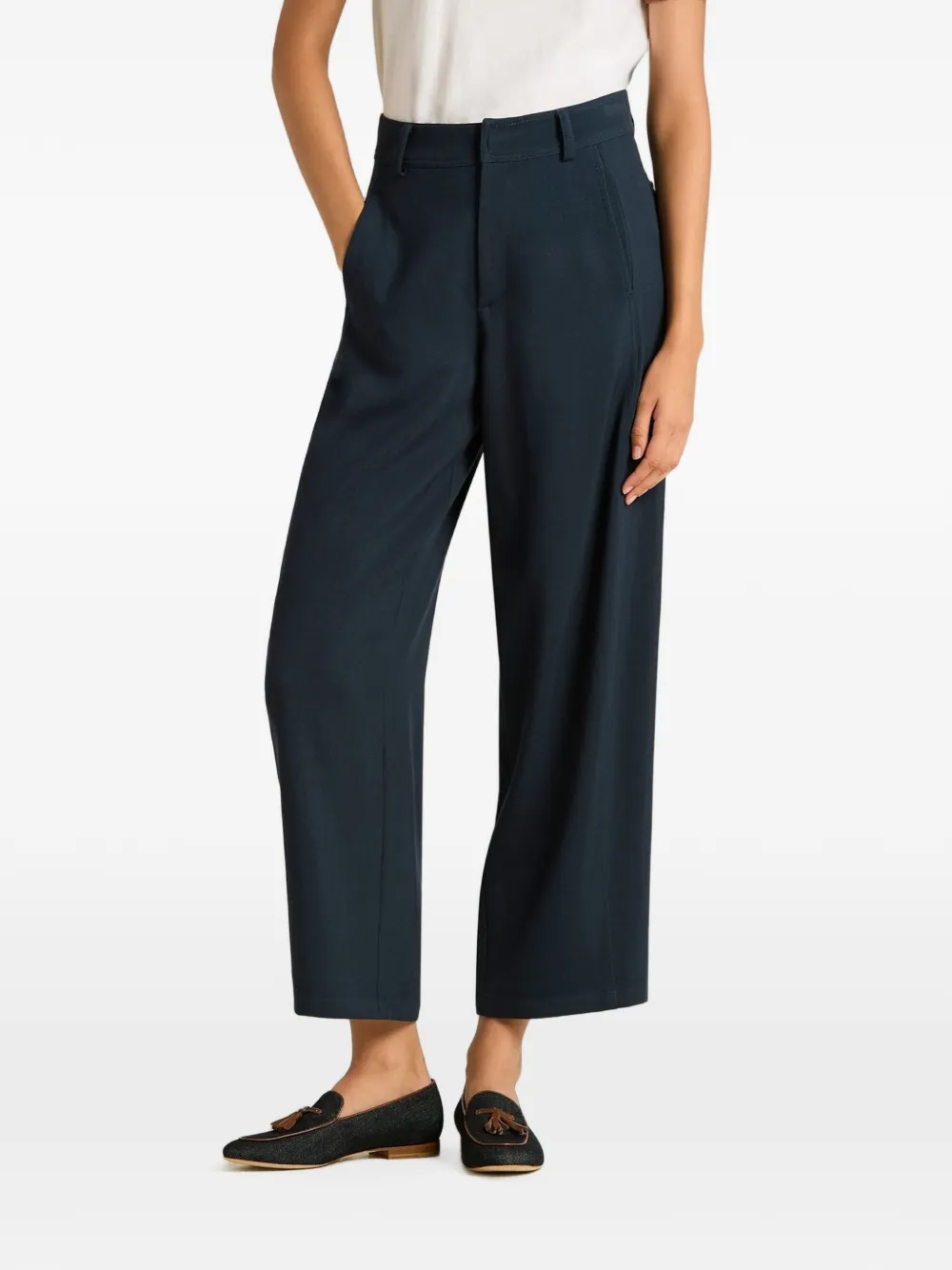 Kiton Pantalon van wolblend Blauw
