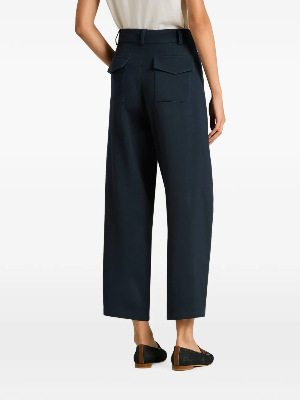 Kiton Pantalon van wolblend Blauw