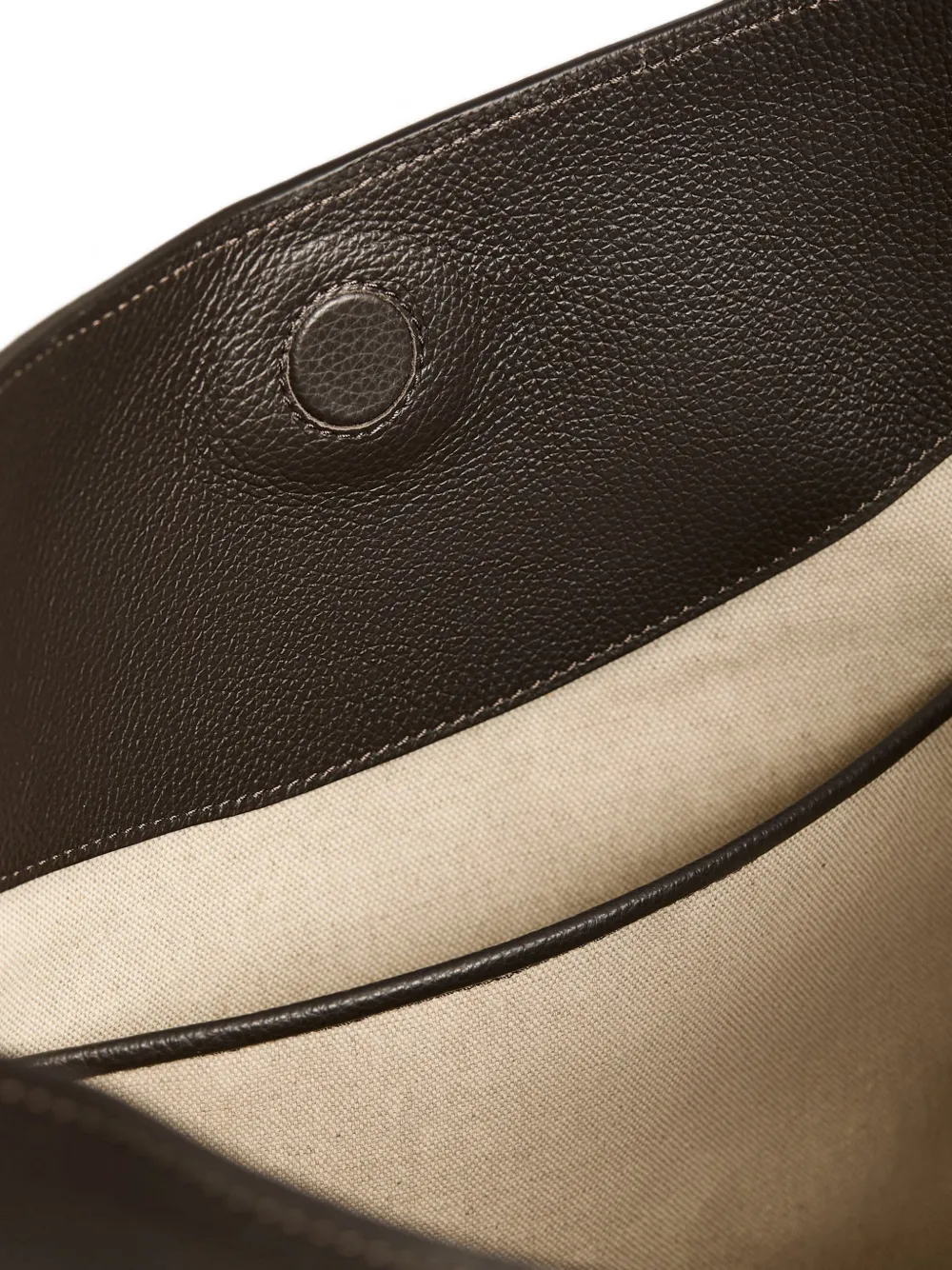 Kiton Leren schoudertas Bruin