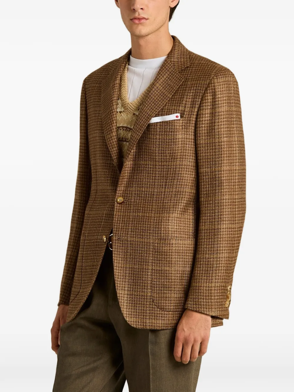 Kiton Geruit jack Bruin