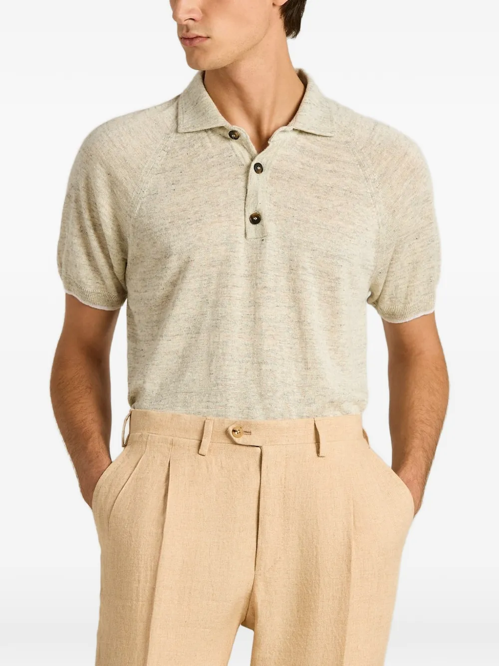 Kiton Poloshirt met korte mouwen Grijs